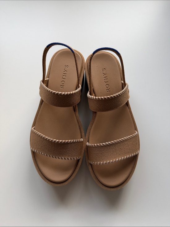 Rothy's Shoes - Rothy's The Lightweight Wedge Sandal - Wren Whipstitch